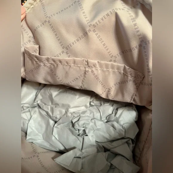 Steve Madden NWT Fun for Halloween? SM Logo Mango / Orange Backpack Bag (P051) - Picture 9 of 10